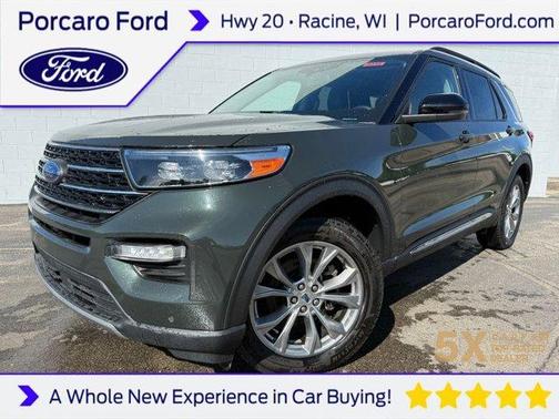 Forged Green Metallic 2024 Ford Explorer XLT
