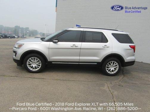 Ingot Silver Metallic 2018 Ford Explorer XLT