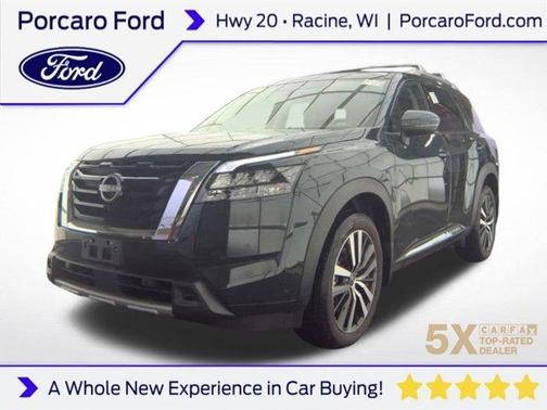 Obsidian Green Pearl 2025 Nissan Pathfinder Platinum