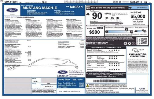 Glacier Gray Metallic 2025 Ford Mustang Mach-E GT