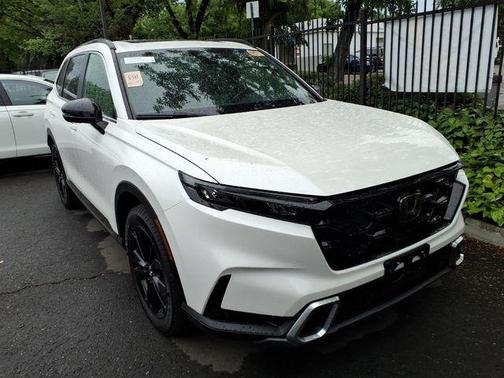 Platinum White Pearl 2025 Honda CR-V Hybrid Sport Touring AWD
