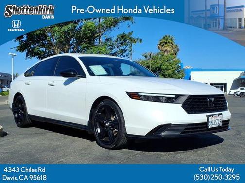 Platinum White Pearl 2024 Honda Accord Hybrid Sport-L