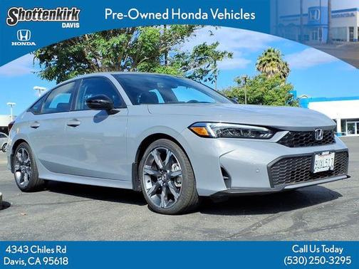Urban Gray Pearl 2025 Honda Civic Hybrid Sport Touring