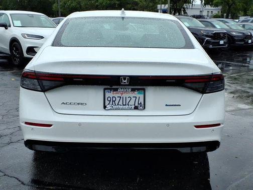 Platinum White Pearl 2024 Honda Accord Hybrid EX-L