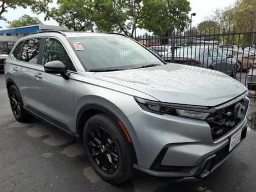 Solar Silver Metallic 2025 Honda CR-V Hybrid Sport FWD