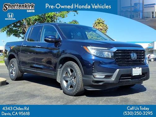 Obsidian Blue Pearl 2023 Honda Ridgeline RTL-E