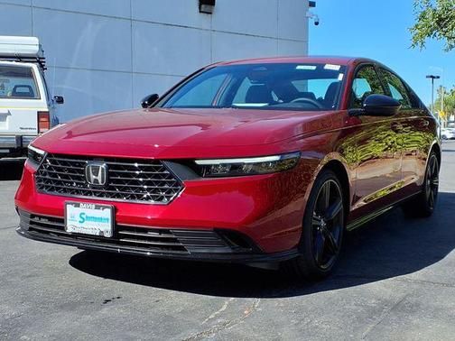 Radiant Red Metallic 2026 Honda Accord Hybrid Sport-L