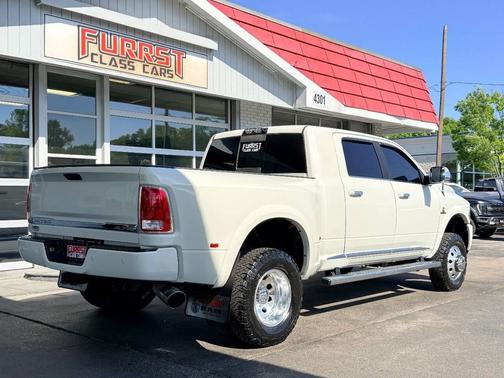 Pearl White 2018 RAM 3500 Limited Mega Cab 4x4 6'4' Box
