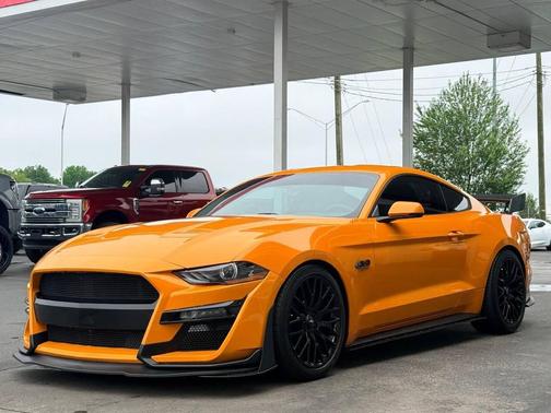 Orange Fury 2018 Ford Mustang GT Premium