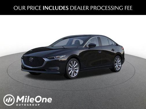 Jet Black Mica 2026 Mazda Mazda3 FWD w/Preferred Package