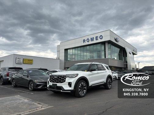 Star White 2026 Ford Explorer Platinum