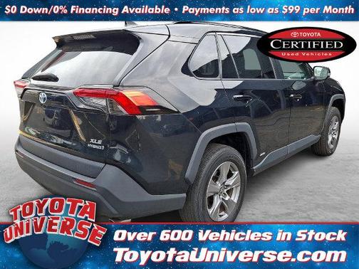 Midnight Black Metallic 2022 Toyota RAV4 Hybrid XLE
