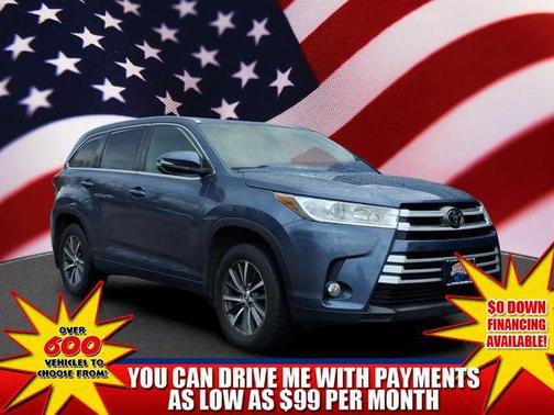 Shoreline Blue Pearl 2017 Toyota Highlander XLE