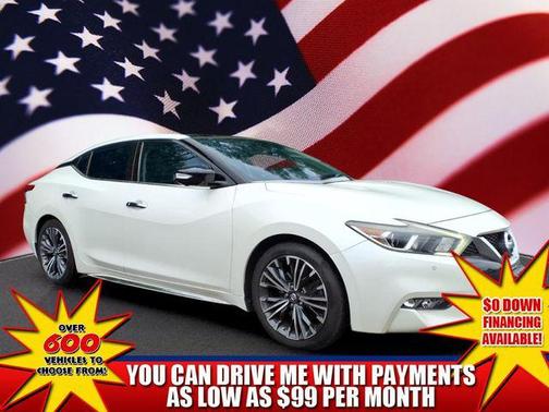 Pearl White 2017 Nissan Maxima 3.5 Platinum
