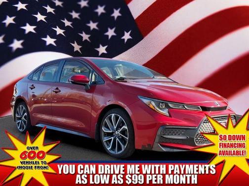 Barcelona Red Metallic 2021 Toyota Corolla SE
