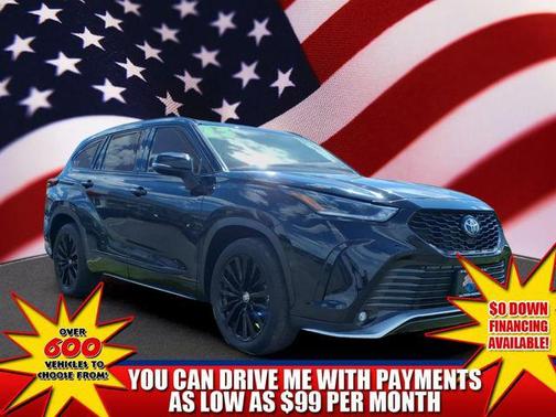 Midnight Black Metallic 2023 Toyota Highlander XSE