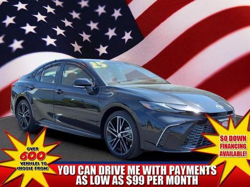 Midnight Black Metallic 2025 Toyota Camry XSE