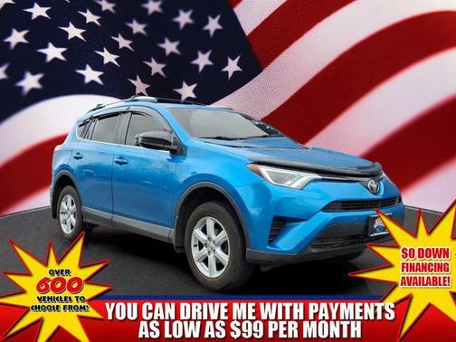 Blue 2017 Toyota RAV4 LE