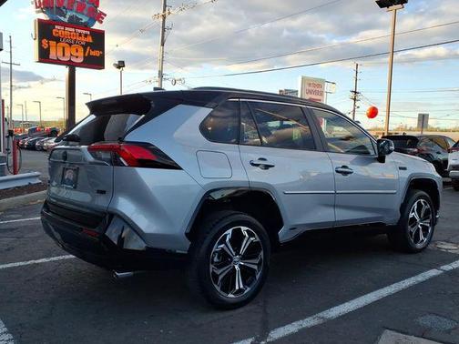 Silver Sky Metallic/Midnight Black Metallic 2024 Toyota RAV4 Prime XSE