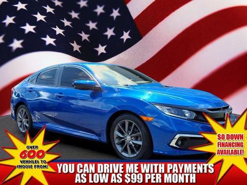 Blue 2020 Honda Civic EX