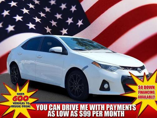 Super White 2016 Toyota Corolla S