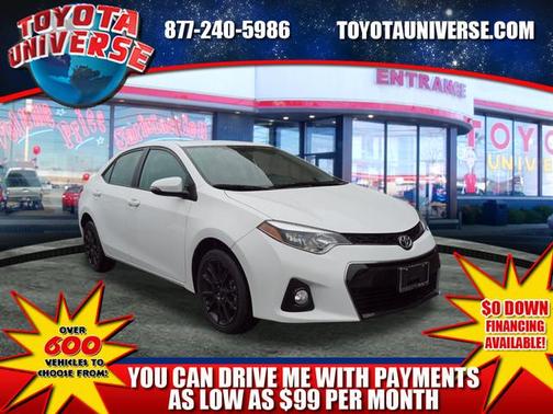 Super White 2016 Toyota Corolla S