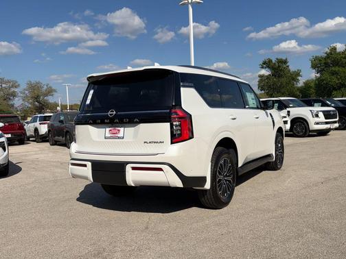 Aspen White Tricoat 2026 Nissan Armada Platinum
