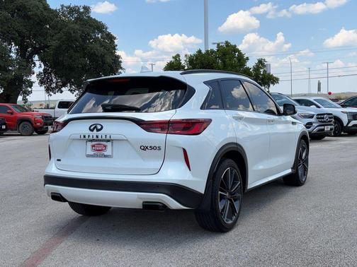 Radiant White 2025 INFINITI QX50 Sport AWD