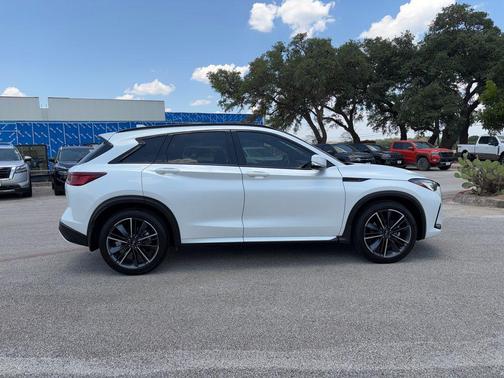 Radiant White 2025 INFINITI QX50 Sport AWD