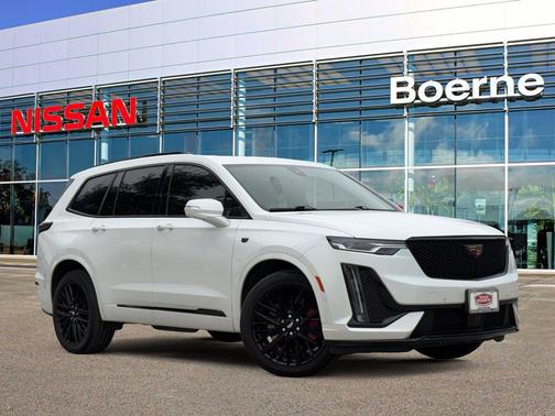 Crystal White Tricoat 2025 Cadillac XT6 Sport AWD