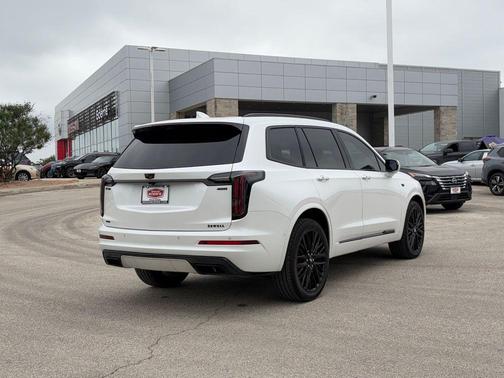 Crystal White Tricoat 2025 Cadillac XT6 Sport AWD