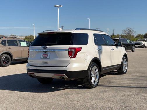 WHITE PLATINUM MET TRI-COAT 2017 Ford Explorer Limited