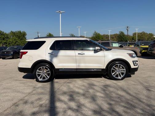 WHITE PLATINUM MET TRI-COAT 2017 Ford Explorer Limited