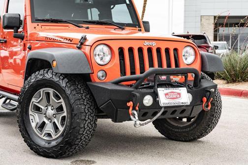 Sunset Orange Pearlcoat 2015 Jeep Wrangler Unlimited Rubicon