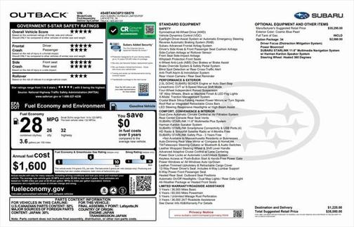 2023 Subaru Outback Limited