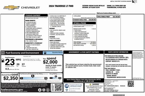 2024 Chevrolet Traverse LT