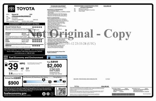 2022 Toyota Venza LE