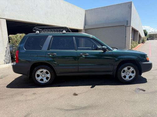 Woodland Green Pearl/Textured Gray 2005 Subaru Forester 2.5 X