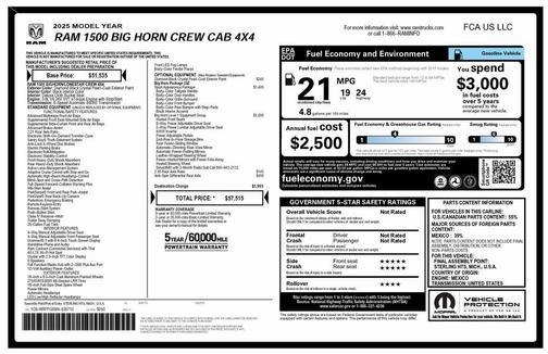 2025 RAM 1500 Big Horn/Lone Star