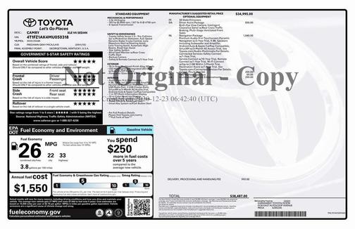 2021 Toyota Camry XLE