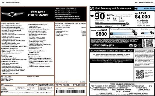 2023 Genesis GV60 Performance AWD