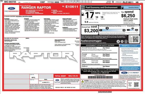 2024 Ford Ranger Raptor