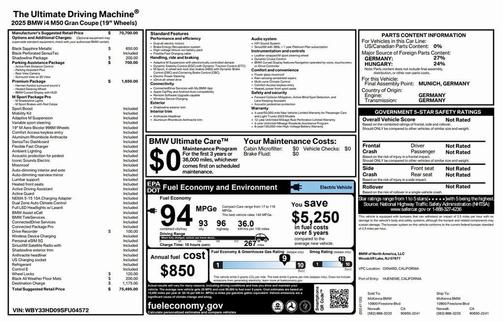2025 BMW i4 Gran Coupe M50