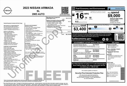 2023 Nissan Armada SL 2WD