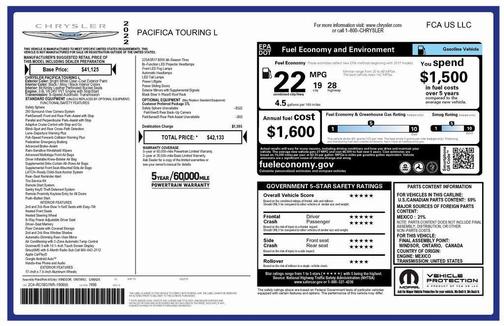 2022 Chrysler Pacifica Touring L