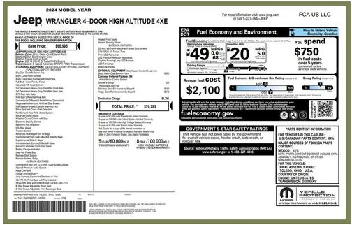 2024 Jeep Wrangler 4xe High Altitude