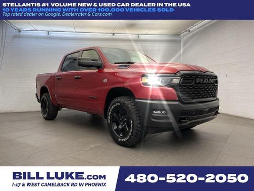 Molten Red Pearlcoat 2026 RAM 1500 Warlock Crew Cab 4x4 5'7' Box