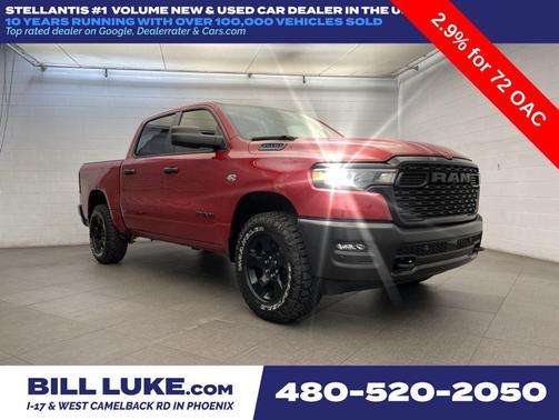 Molten Red Pearlcoat 2026 RAM 1500 Warlock Crew Cab 4x4 5'7' Box
