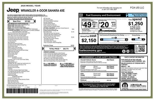 2025 Jeep Wrangler 4xe Sahara