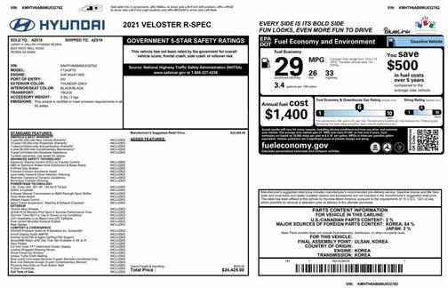 2021 Hyundai Veloster Base